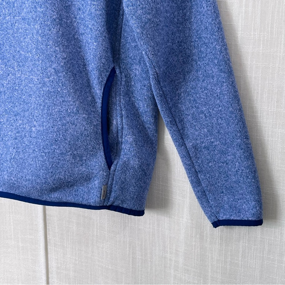 Eddie Bauer Radiator Fleece 2.0 Snap Mock Neck Pullover Jacket Blue Size L - Picture 5 of 12
